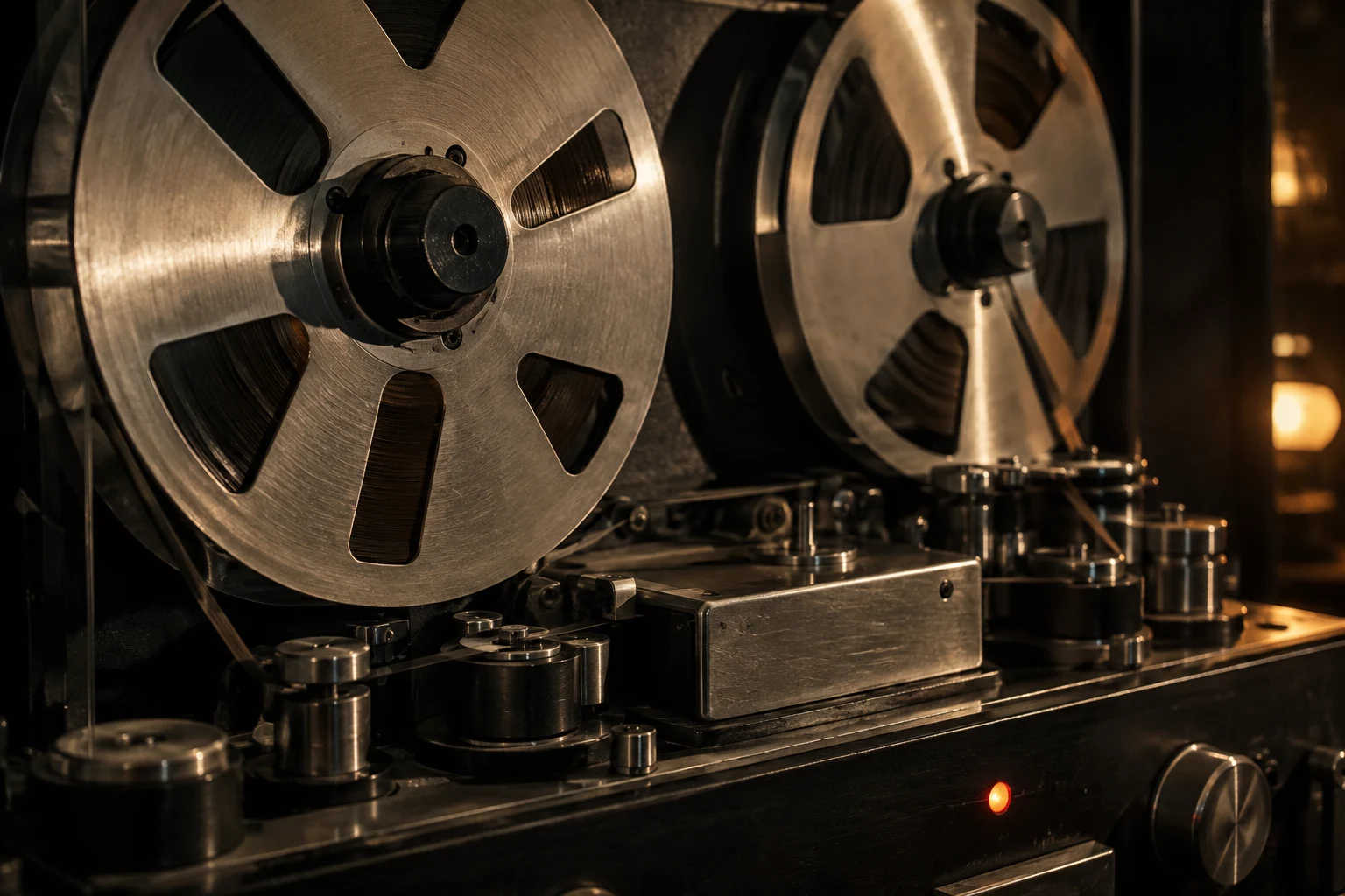 Atmospheric study of an analog reel-to-reel tape machine